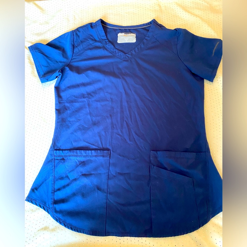 Sketchers Royal Blue Scrub Top